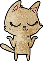 chat de dessin animé calme png