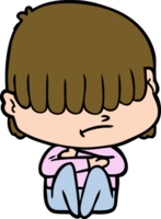 cartoon boy with untidy hair png