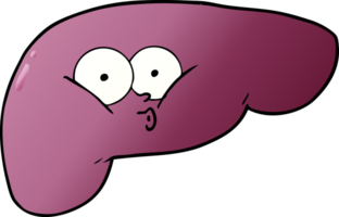 cartoon curious liver png