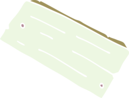 Cartoon-Doodle Planke aus Holz png