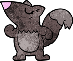 cartoon doodle squirrel png