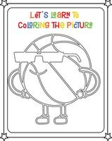 Drawing coloring book of robots illustration vector