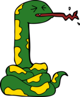 serpiente sibilante de dibujos animados png
