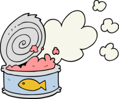 Cartoon stinkende Dose Fisch png