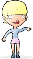 Cartoon glückliche Frau png