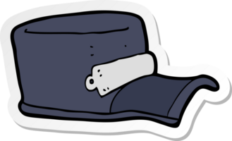 sticker of a cartoon uniform cap png