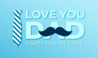 Father's Day Sale poster or banner template . Greetings and presents for Father's Day template illustration. vector