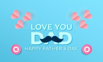 Father's Day Sale poster or banner template . Greetings and presents for Father's Day template illustration. vector