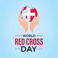 World Red Cross Day . Template celebrated in 8 may. Banner poster, flyer and background design. vector