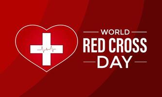 World Red Cross Day . Template celebrated in 8 may. Banner poster, flyer and background design. vector