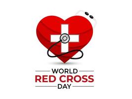 World Red Cross Day . Template celebrated in 8 may. Banner poster, flyer and background design. vector