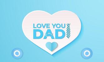 Father's Day Sale poster or banner template . Greetings and presents for Father's Day template illustration. vector