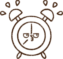 reloj despertador dibujo al carboncillo png