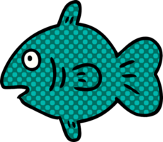 hand dragen tecknad serie klotter av en marin fisk png