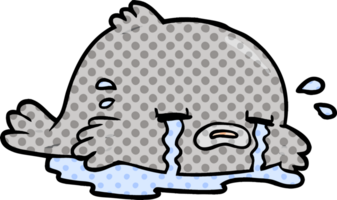 dessin animé poisson qui pleure png