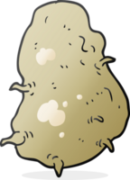 main tiré dessin animé Patate png