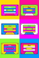 Vintage background, 90s, 2000s, y2k, 00s, retro style, illustration, smile, rollers vector
