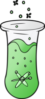 cartoon bubbling test tube png