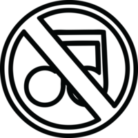 Nein Musik- Symbol Symbol png