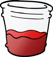 cartoon doodle glass of drink png