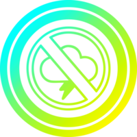 no storms circular icon with cool gradient finish png