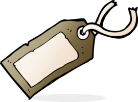 cartoon luggage tag png