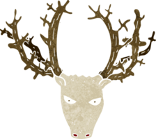 cartoon stag head png