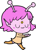 garota alienígena de desenho animado png