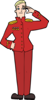 Cartoon-Militär in Uniform png