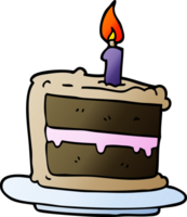 cartoon doodle birthday cake png