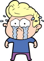 cartoon crying man png