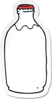 sticker van een cartoon melkfles png