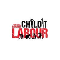 Child labor Child labor Poster World Day Against Child labor Illustration , World Day against Child Labour. Let's bring child labor down child labor creative ads design 12 June. vector