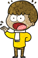 caricatura, sorprendido, hombre png