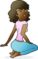 cartoon pretty woman png