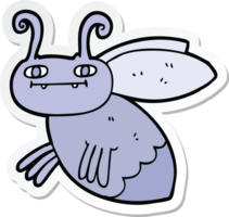 pegatina de un insecto de dibujos animados png