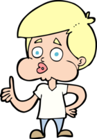 cartoon boy giving thumbs up png