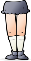 jambes féminines de dessin animé png