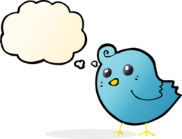 cartoon bird with thought bubble png