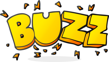 hand drawn cartoon buzz symbol png