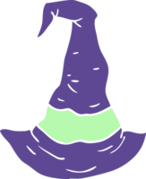 cartoon doodle witch hat png