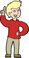 cartoon man with idea png