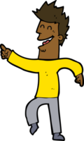 cartoon man wijzend en lachend png