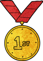 cartoon sports medal png