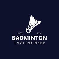 bádminton volante logo icono diseño para deporte bádminton campeonato club competencia vector