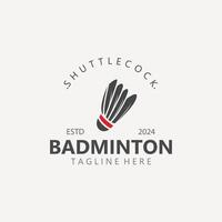 bádminton volante logo icono diseño para deporte bádminton campeonato club competencia vector