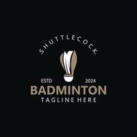 Badminton Shuttlecock logo icon design for Sport Badminton Championship club competition vector