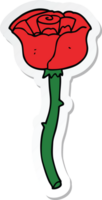 sticker of a cartoon flower png