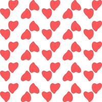 Love pattern design. Valentine decorative background in flat style. Repeat and seamless vector