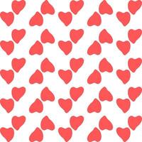 Love pattern design. Valentine decorative background in flat style. Repeat and seamless vector